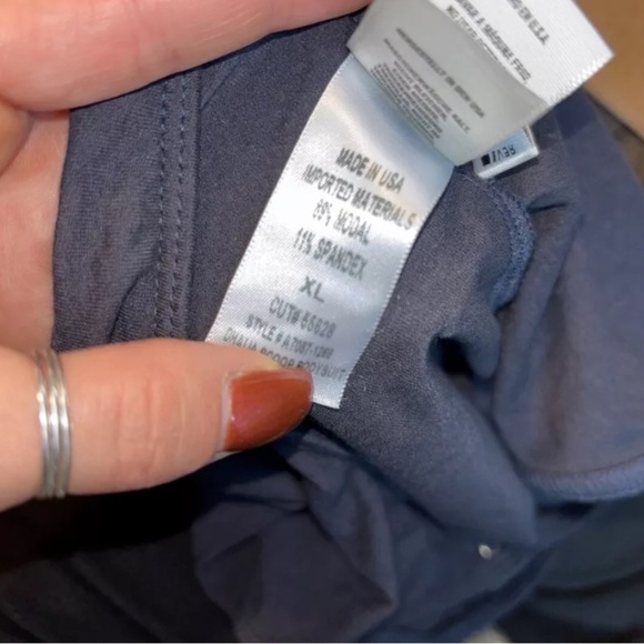 Agolde Dhalia Scoop Cross Back Cami Bodysuit /shadow Women's Size XL - Picture 6 of 6